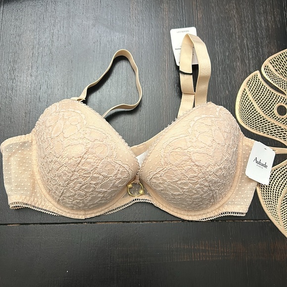 Aubade Women's 1a Illusion Fauve Bra Size 36E - Picture 3 of 7